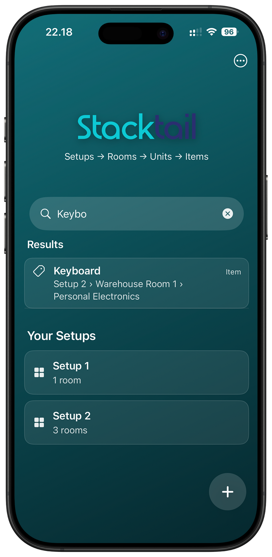 Setup creation and search